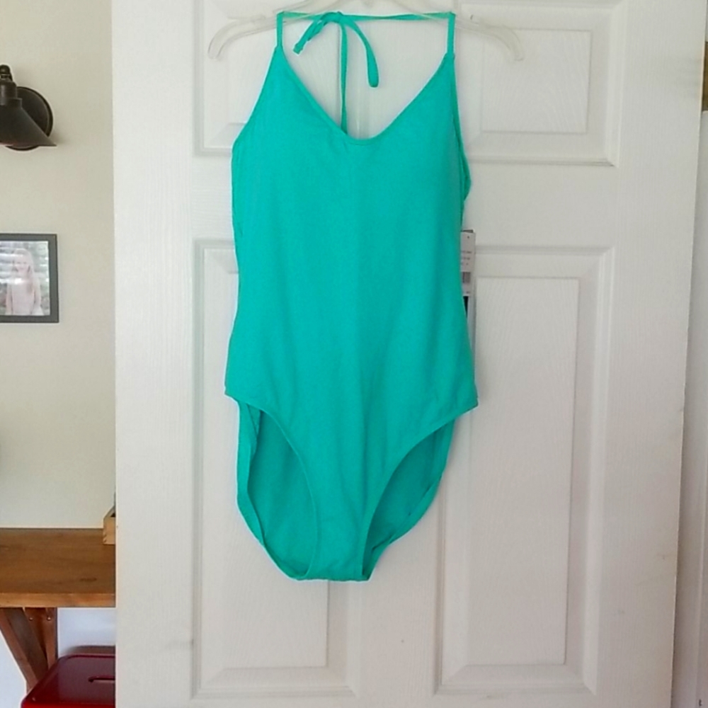 La Blanca Teal tummy control bathing suit
